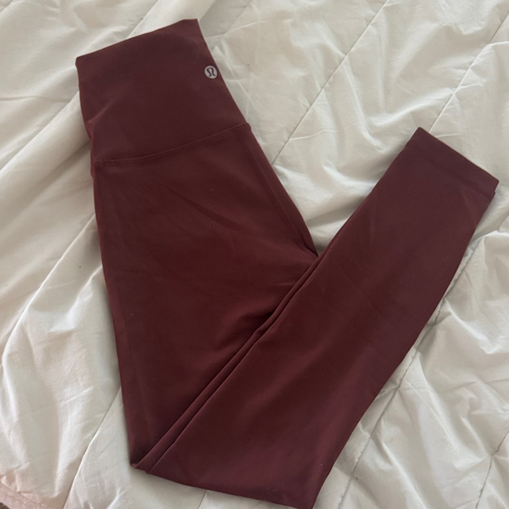 lululemon athletica Burgundy Leggings Size 4